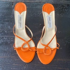 Jimmy Choo Orange Sandals